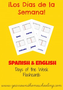 Learning the Days of the Week in Spanish - Year Round Homeschooling