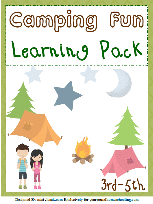 Free Camping Fun 3rd-5th Learning Pack - Year Round Homeschooling