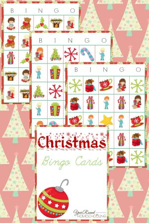 Christmas Bingo Cards - Year Round Homeschooling