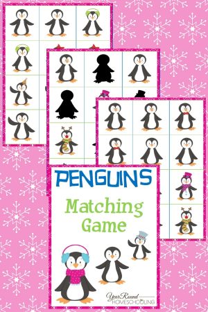 Penguins Matching Game Pack - Year Round Homeschooling