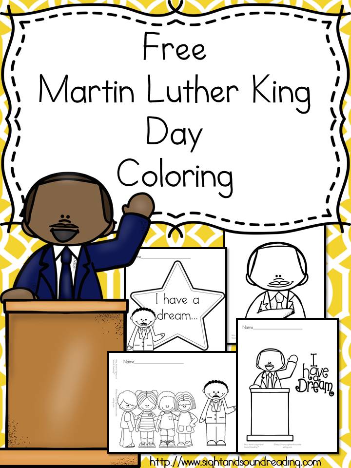 Free Martin Luther King Jr. Day Coloring Pages Homeschool Giveaways