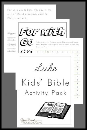 Luke Kids’ Bible Activity Pack - Year Round Homeschooling