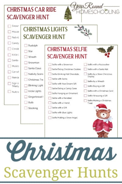 Christmas Scavenger Hunts - Year Round Homeschooling