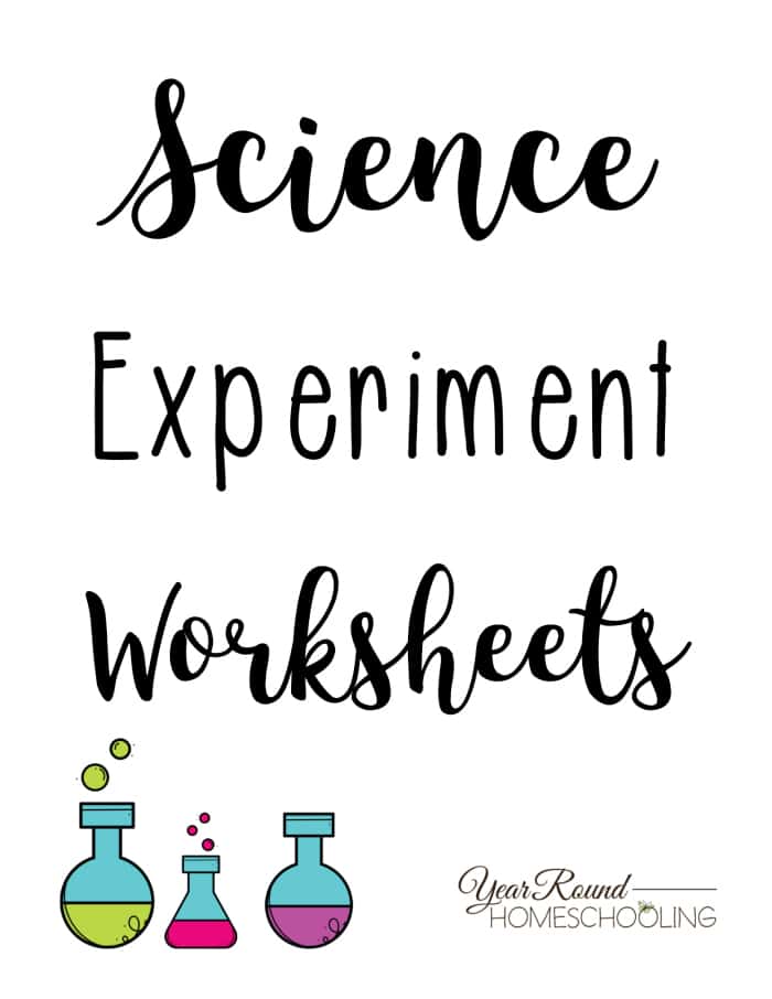 free science experiment worksheets homeschool giveaways