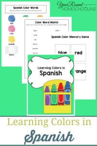 Learning Colors in Spanish - Year Round Homeschooling