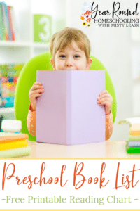 Preschool Book List - Year Round Homeschooling