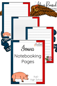 Iowa Notebooking Pages - Year Round Homeschooling